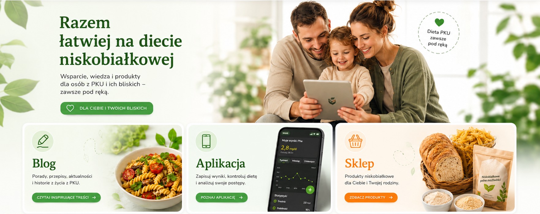 PKU Zdrowie — Blog, Aplikacja, Sklep